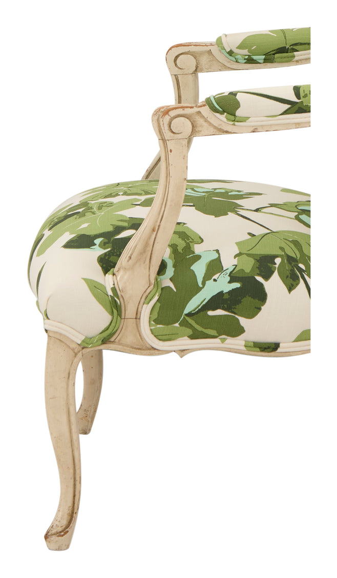 Antique Fig Leaf Armchair