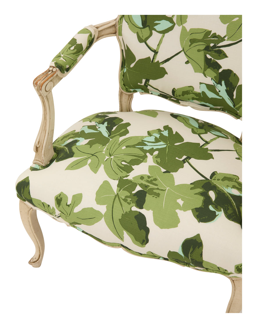Antique Fig Leaf Armchair