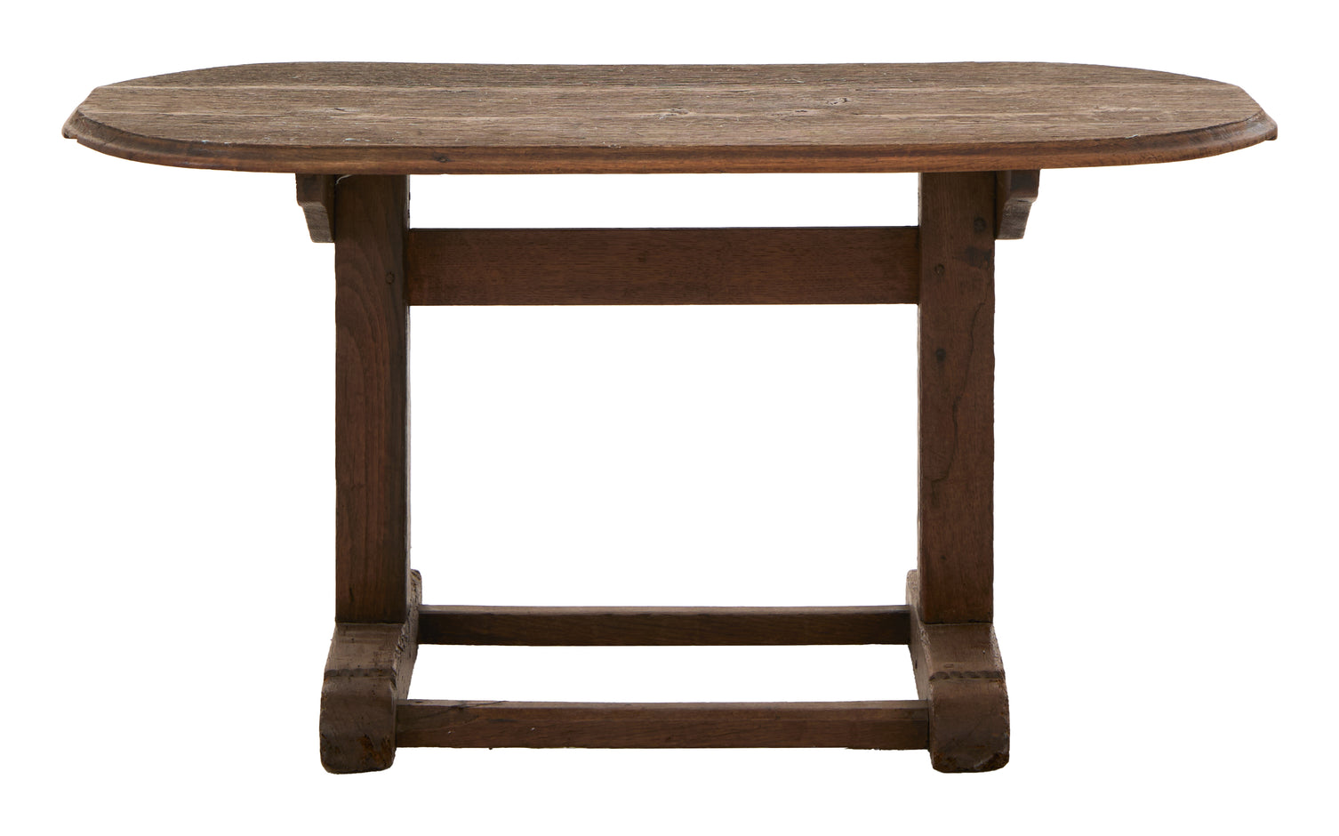 Vintage Oval Wood Coffee Table