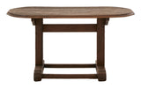 Vintage Oval Wood Coffee Table