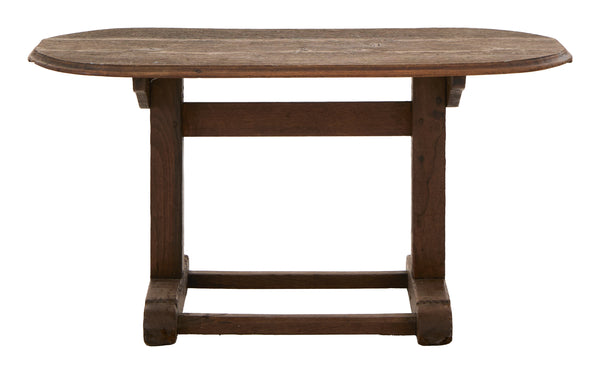 Vintage Oval Wood Coffee Table