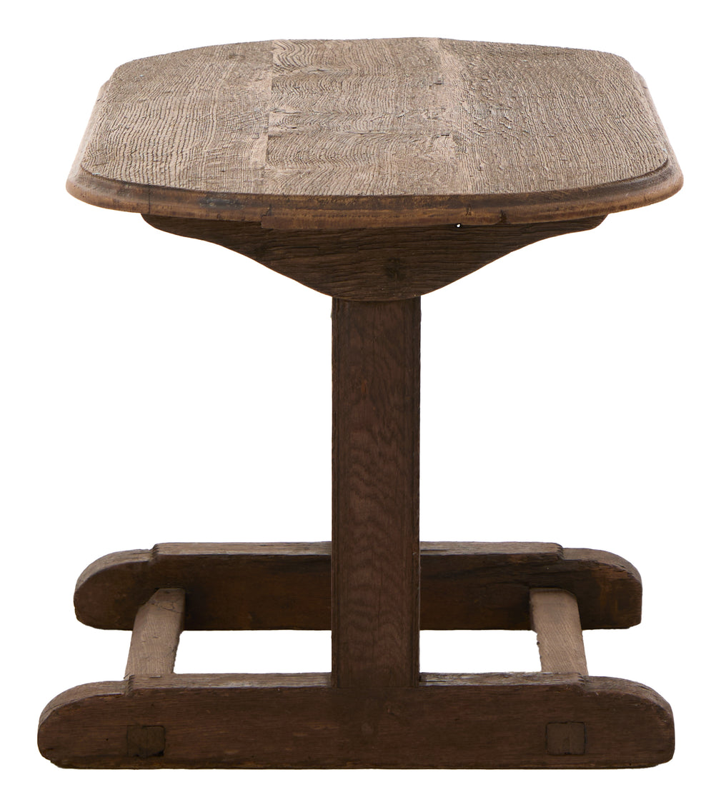 Vintage Oval Wood Coffee Table