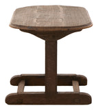 Vintage Oval Wood Coffee Table