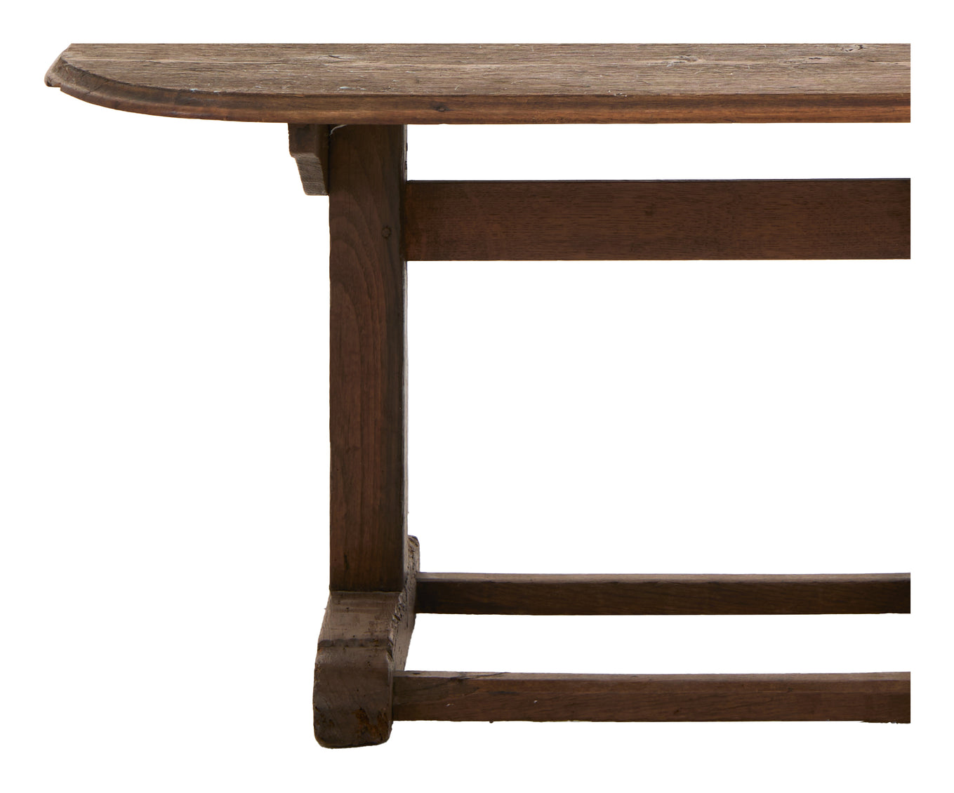 Vintage Oval Wood Coffee Table