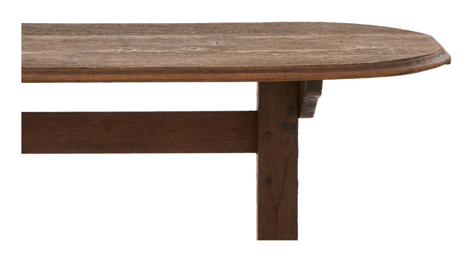 Vintage Oval Wood Coffee Table