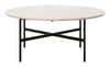 Vintage Round Marble Top Coffee Table