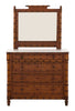 Vintage Faux Bamboo Dresser
