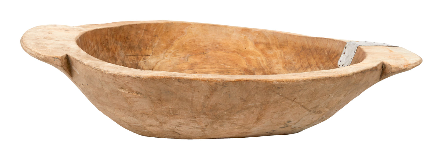 Antique Wood Dough Bowl