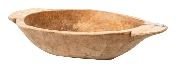 Antique Wood Dough Bowl