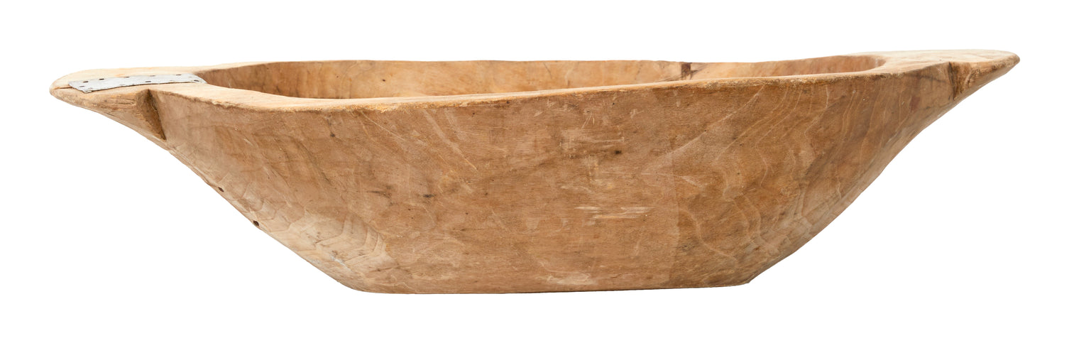Antique Wood Dough Bowl