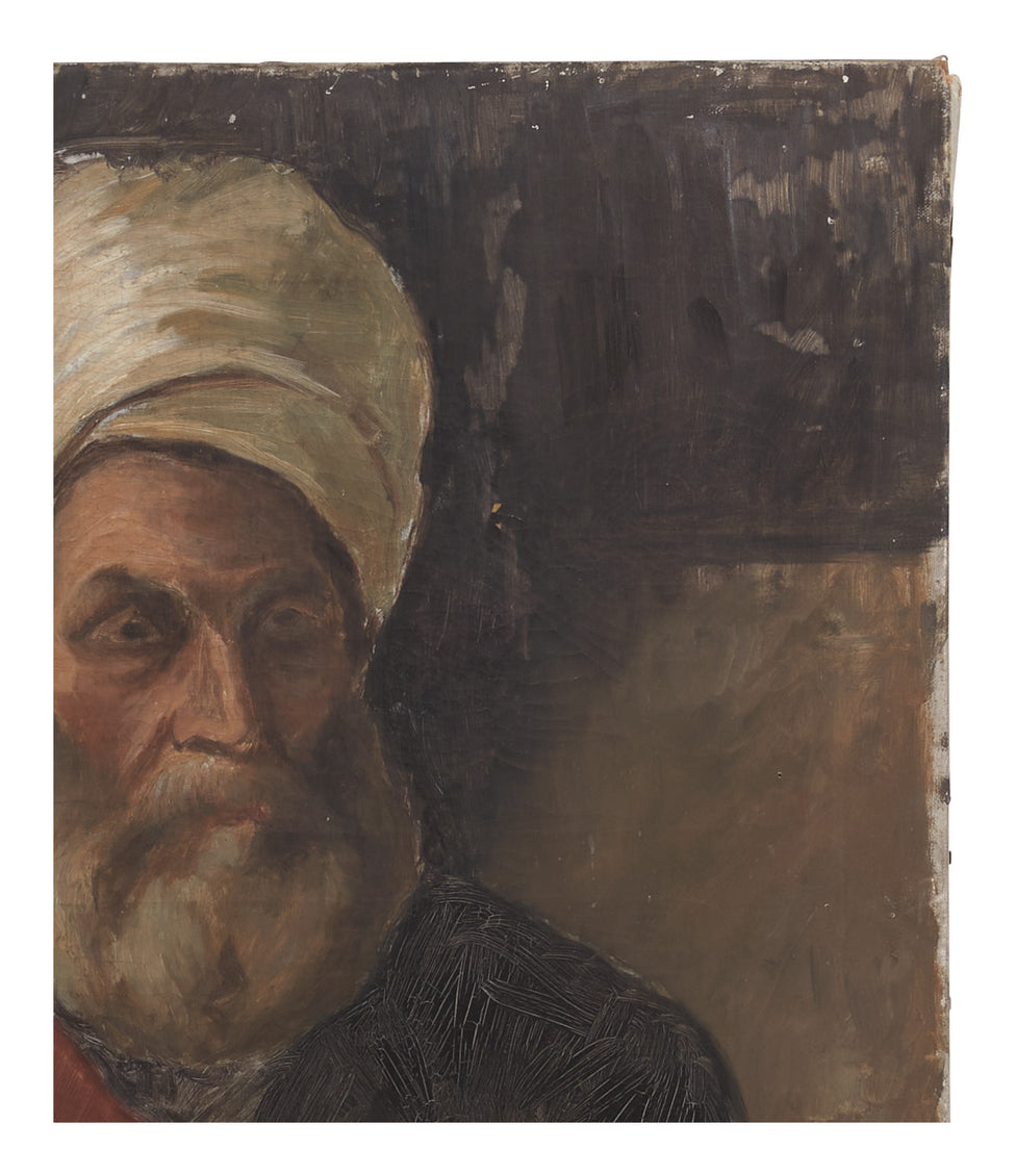 Antique Oil Portrait