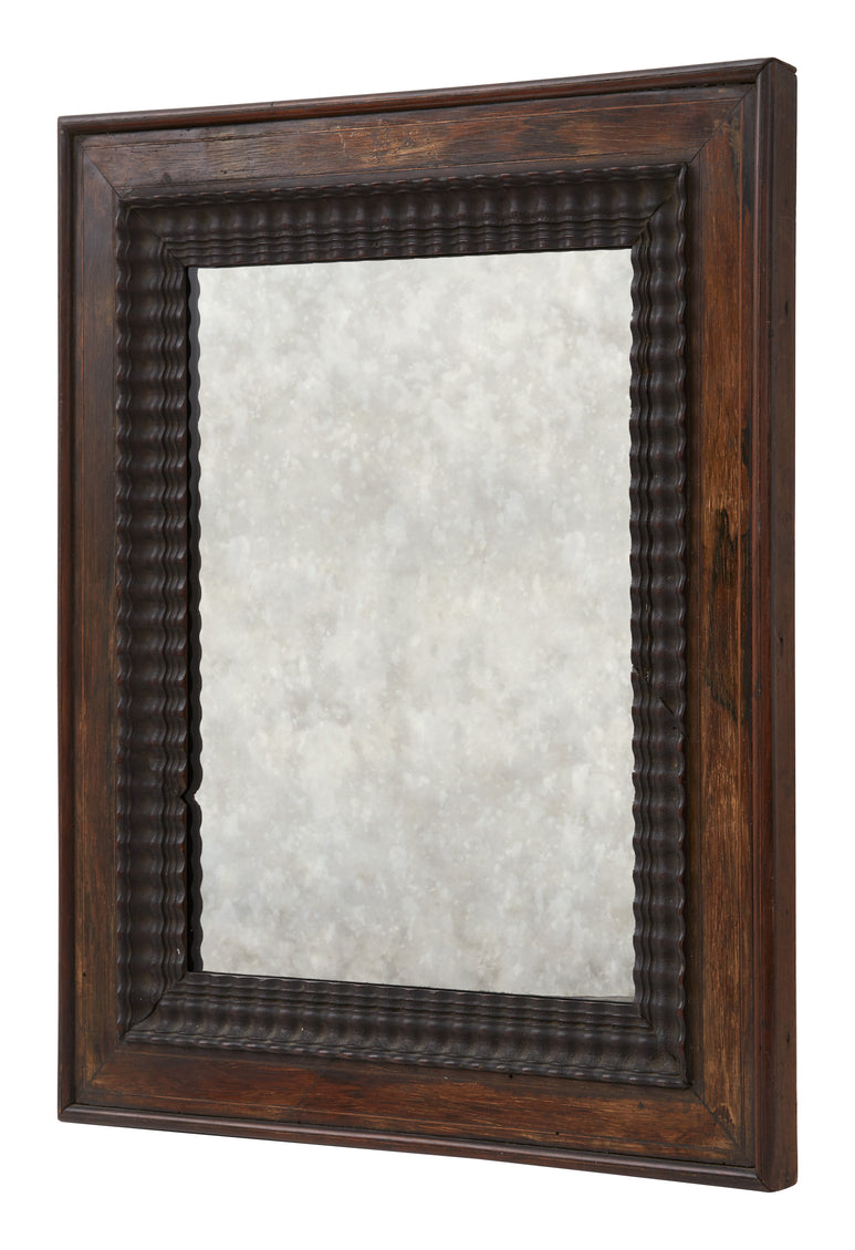 Antique Wood Mirror