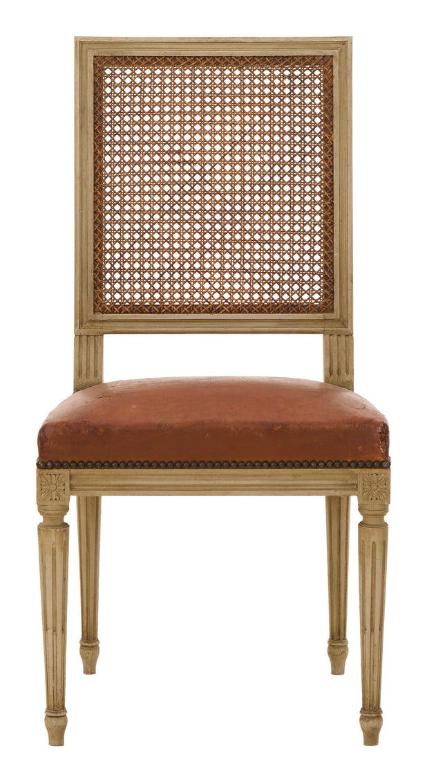 Antique Louis XVI Cane Back Dining Chair