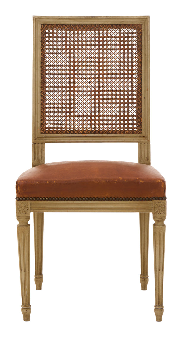 Antique Louis XVI Cane Back Dining Chair