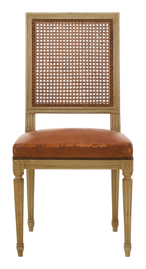 Antique Louis XVI Cane Back Dining Chair