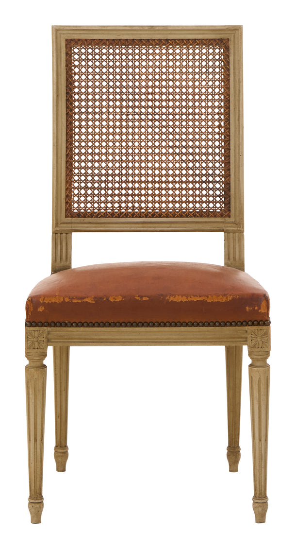 Antique Louis XVI Cane Back Dining Chair