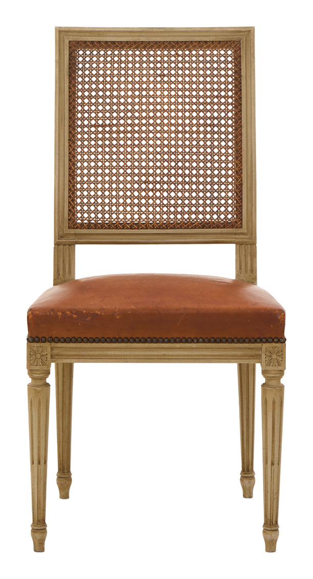 Antique Louis XVI Cane Back Dining Chair
