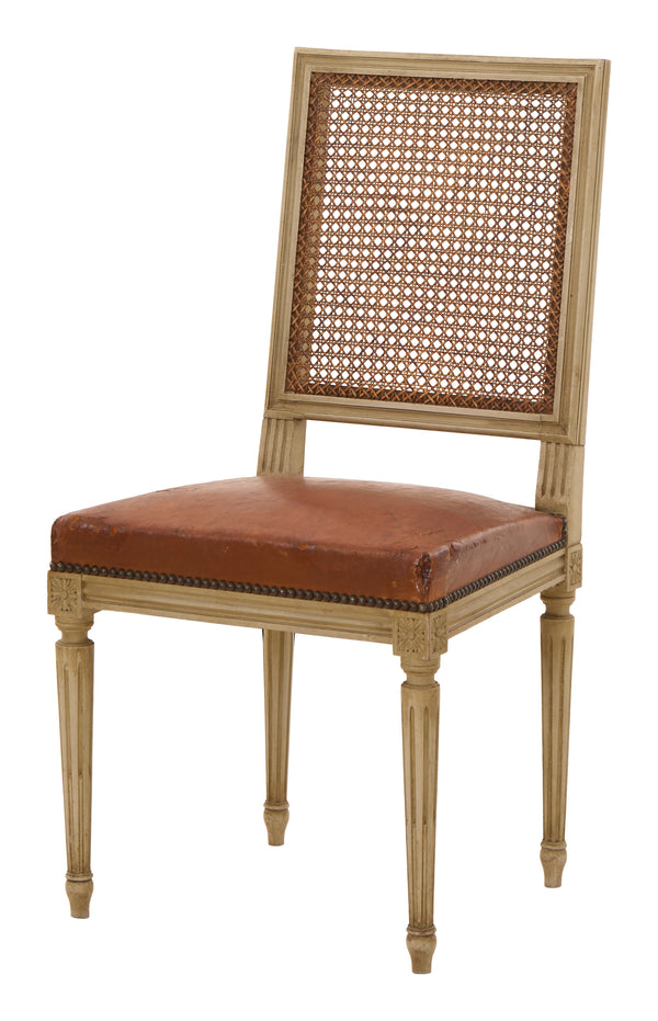 Antique Louis XVI Cane Back Dining Chair