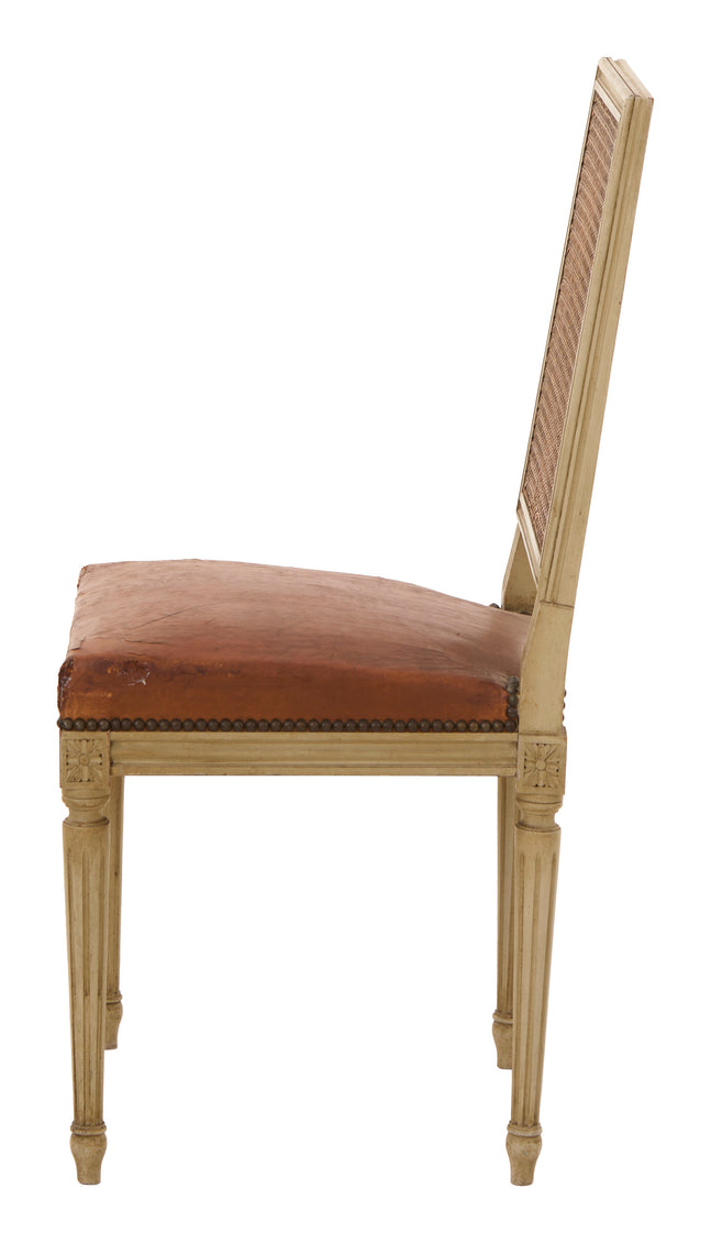 Antique Louis XVI Cane Back Dining Chair
