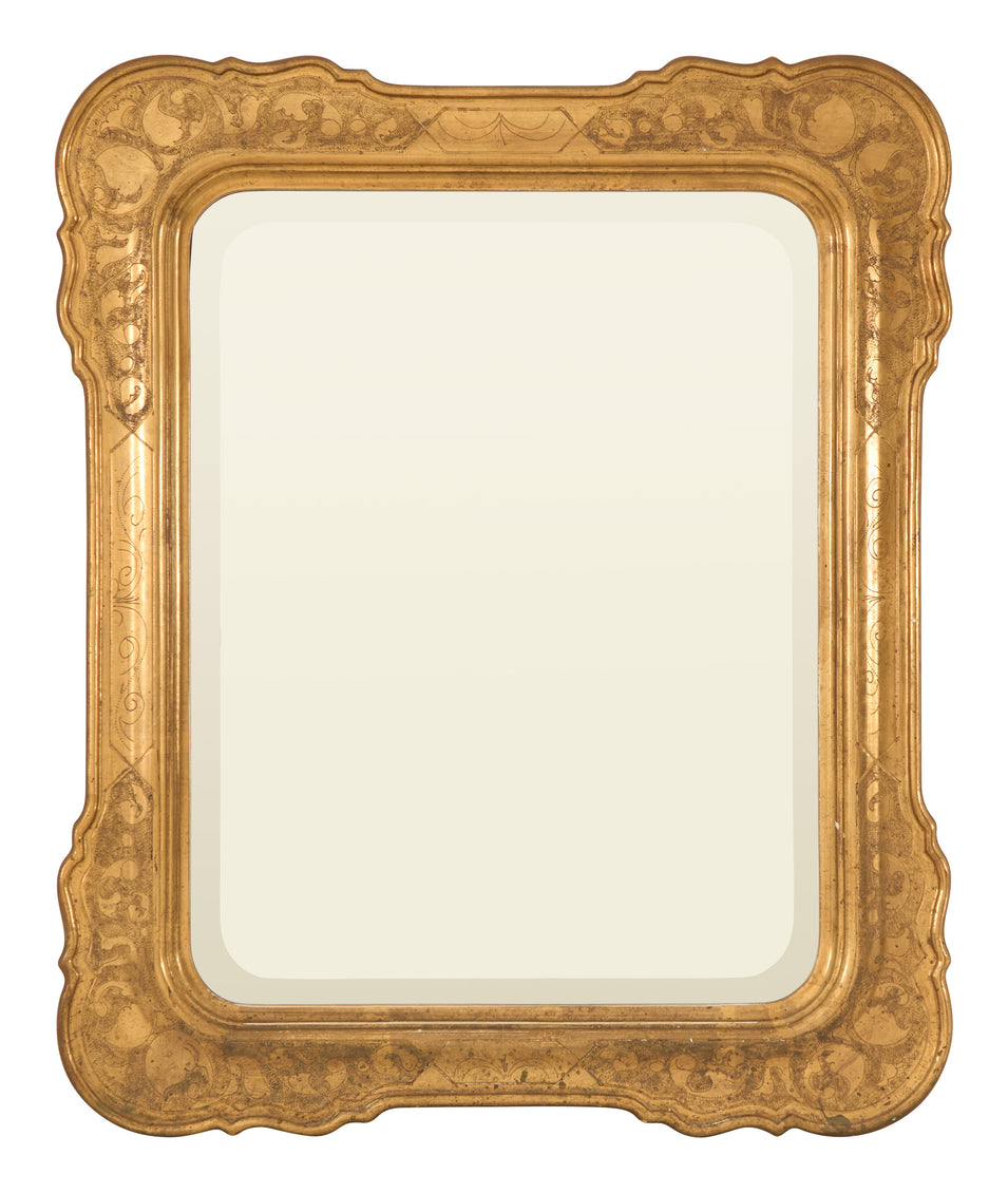 Antique Gilt Italian Mirror