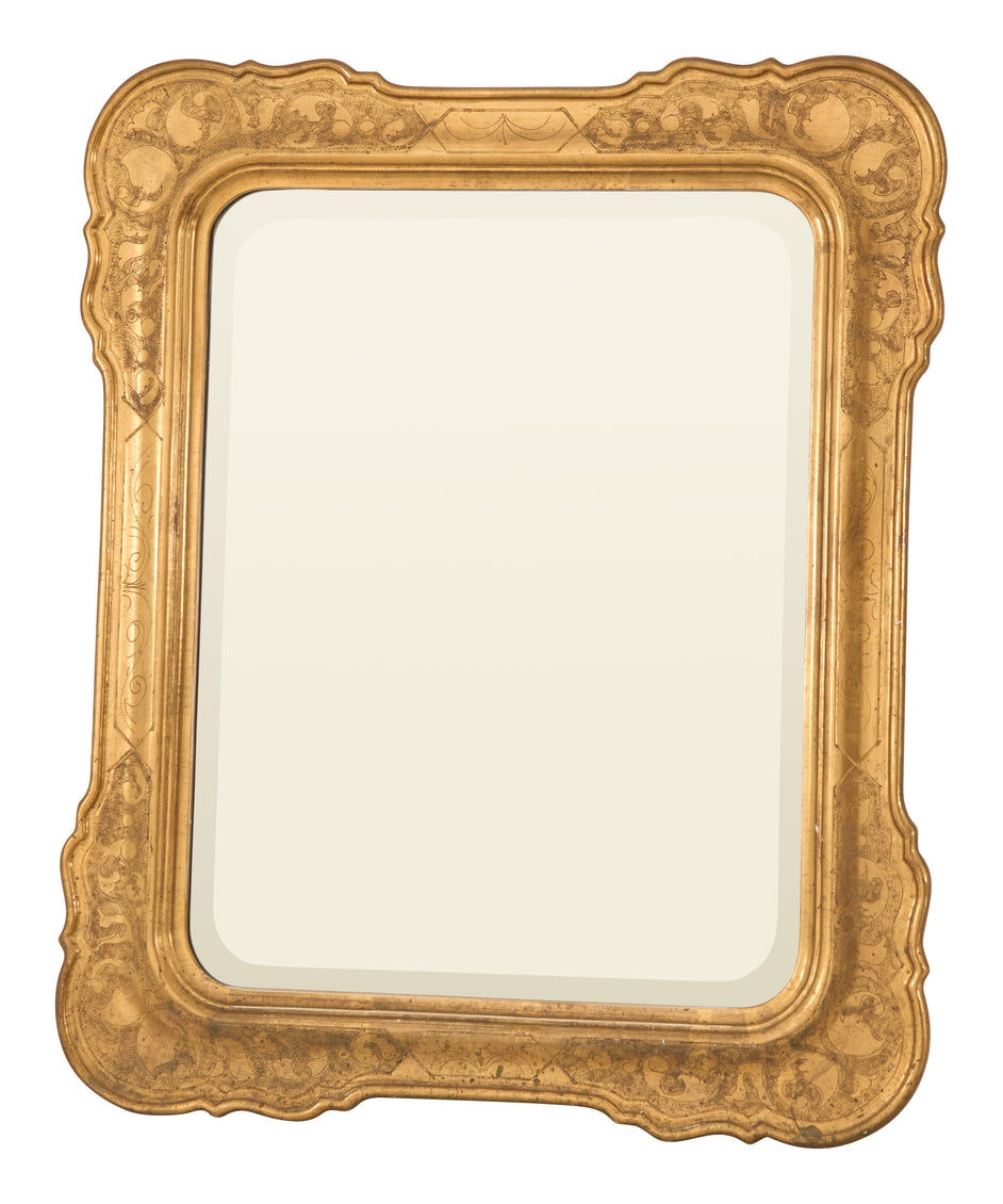 Antique Gilt Italian Mirror