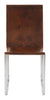 Vintage Leather Sling Dining Chair