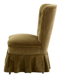 Vintage Velvet Slipper Chair