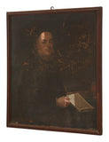 Antique Italian Scrittore Oil Portrait