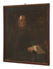 Antique Italian Scrittore Oil Portrait