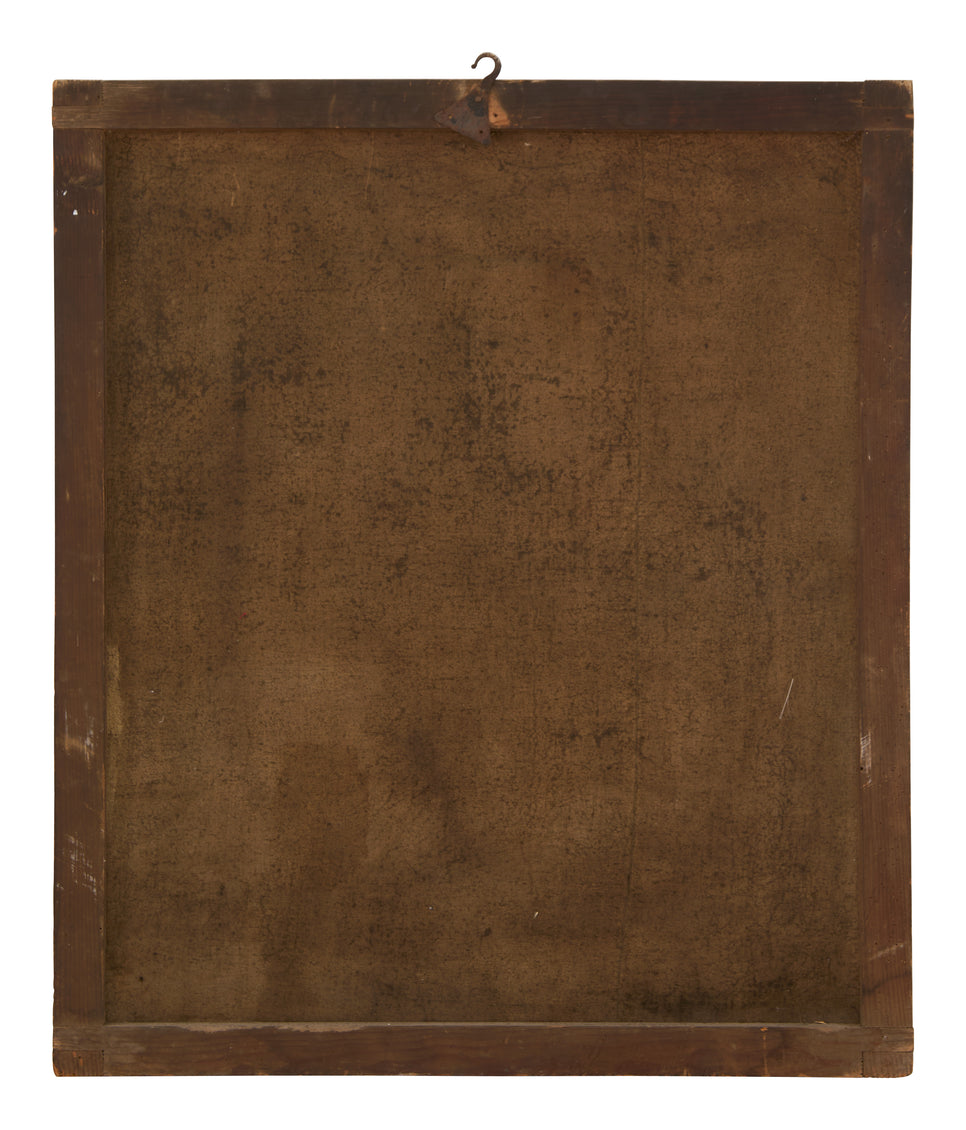 Antique Italian Scrittore Oil Portrait