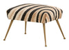 Vintage Zebra Ottoman