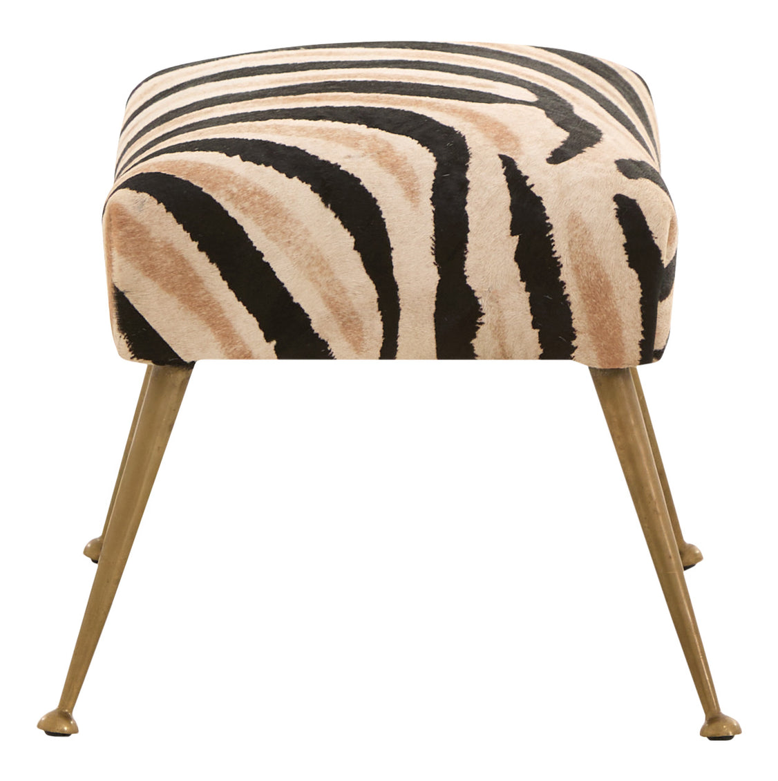 Vintage Zebra Ottoman