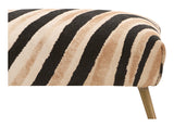 Vintage Zebra Ottoman