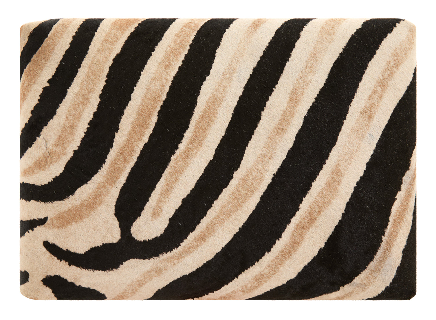 Vintage Zebra Ottoman