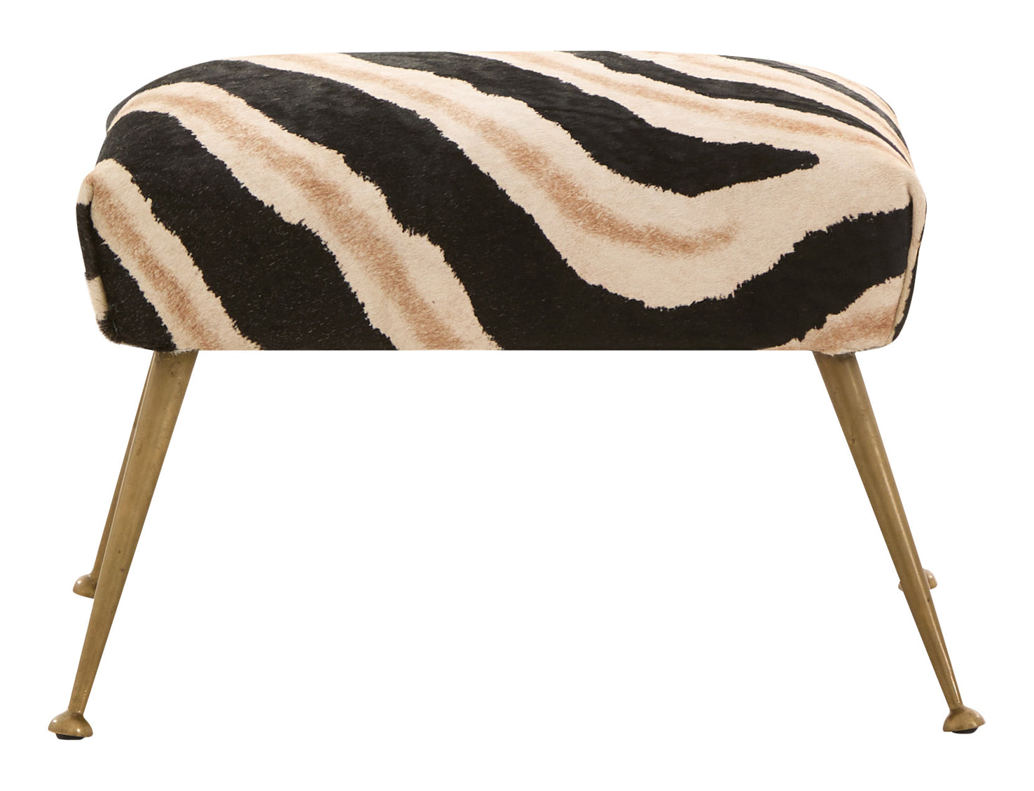 Vintage Zebra Ottoman