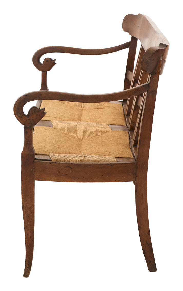 Antique Swan Bench