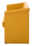 Vintage Yellow Leather Sofa