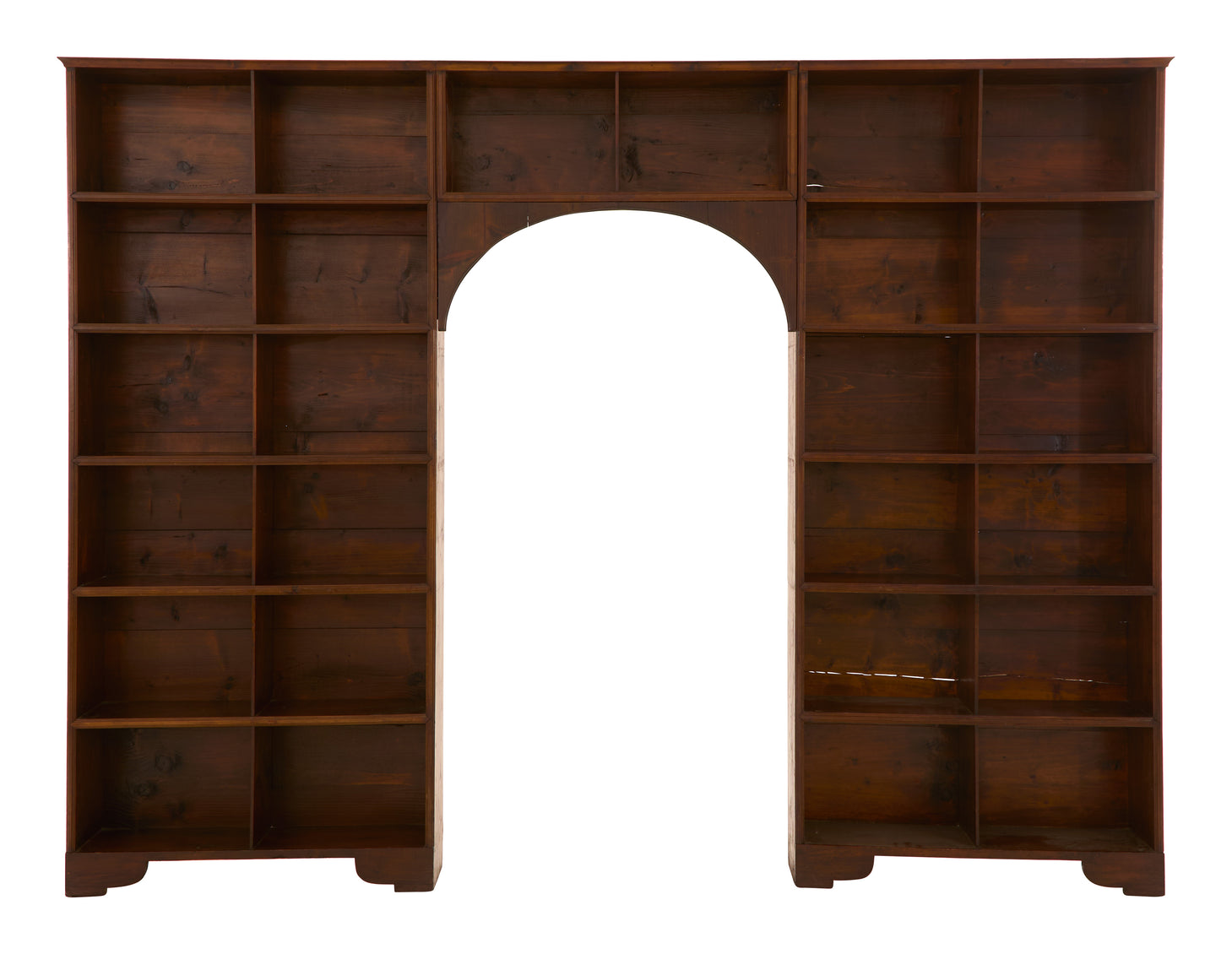 Antique Arched Wood Bookcase