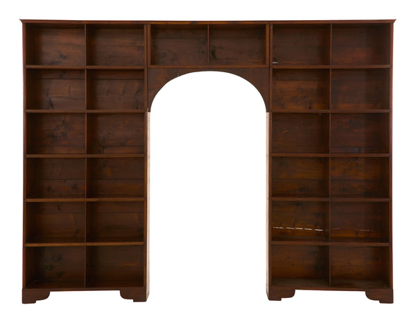 Antique Arched Wood Bookcase