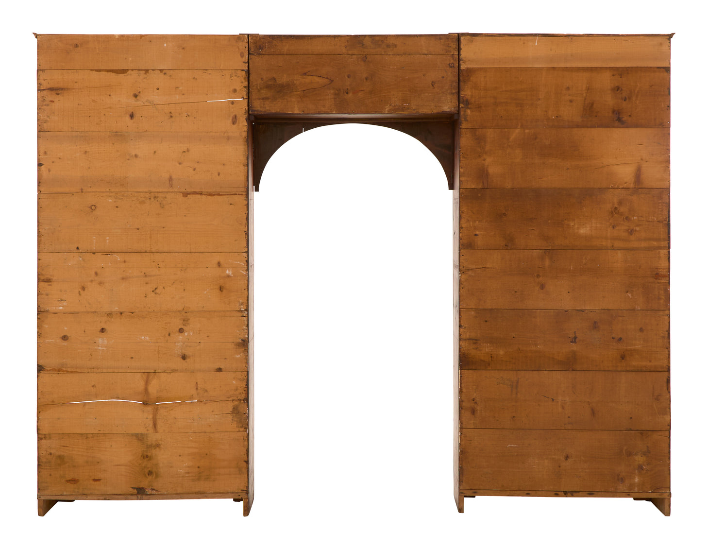 Antique Arched Wood Bookcase