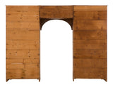 Antique Arched Wood Bookcase