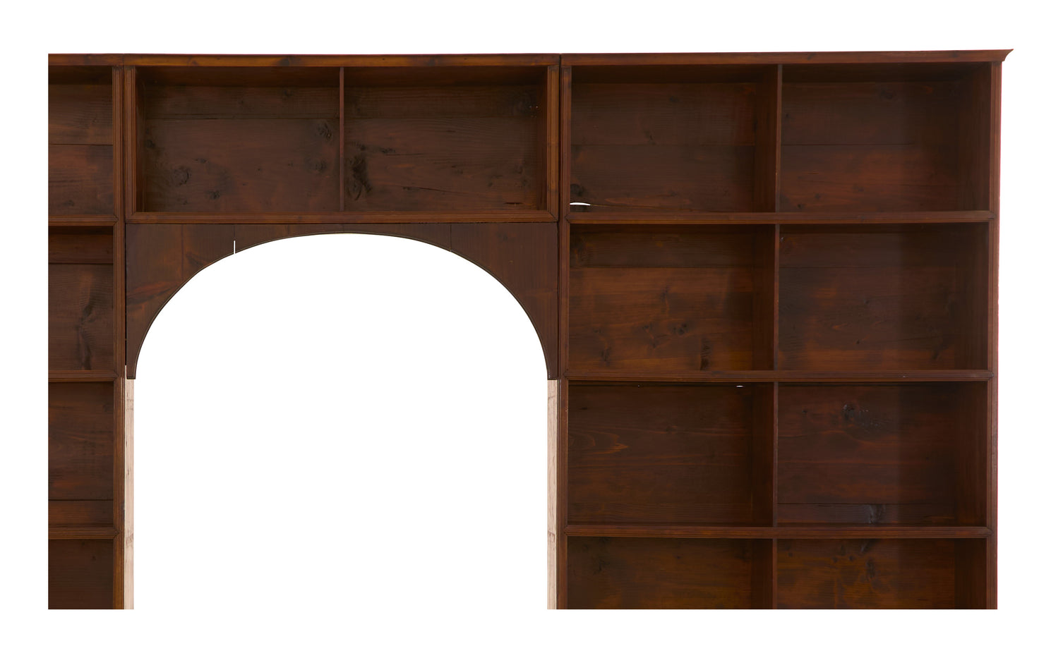 Antique Arched Wood Bookcase