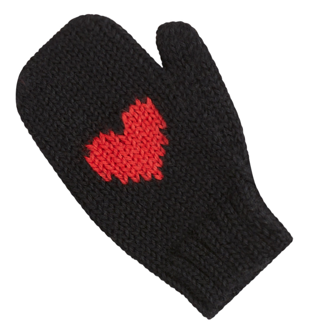 Heart Alpaca Mittens