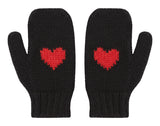Heart Alpaca Mittens