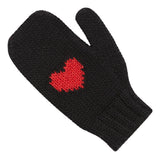 Heart Alpaca Mittens