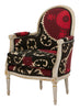 Antique Louis XVI Bergere Suzani Chair