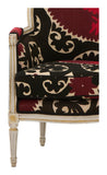Antique Louis XVI Bergere Suzani Chair