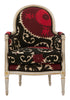 Antique Louis XVI Bergere Suzani Chair