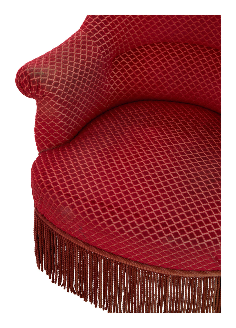 Antique Napoleon III Red Chair