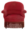 Antique Napoleon III Red Chair